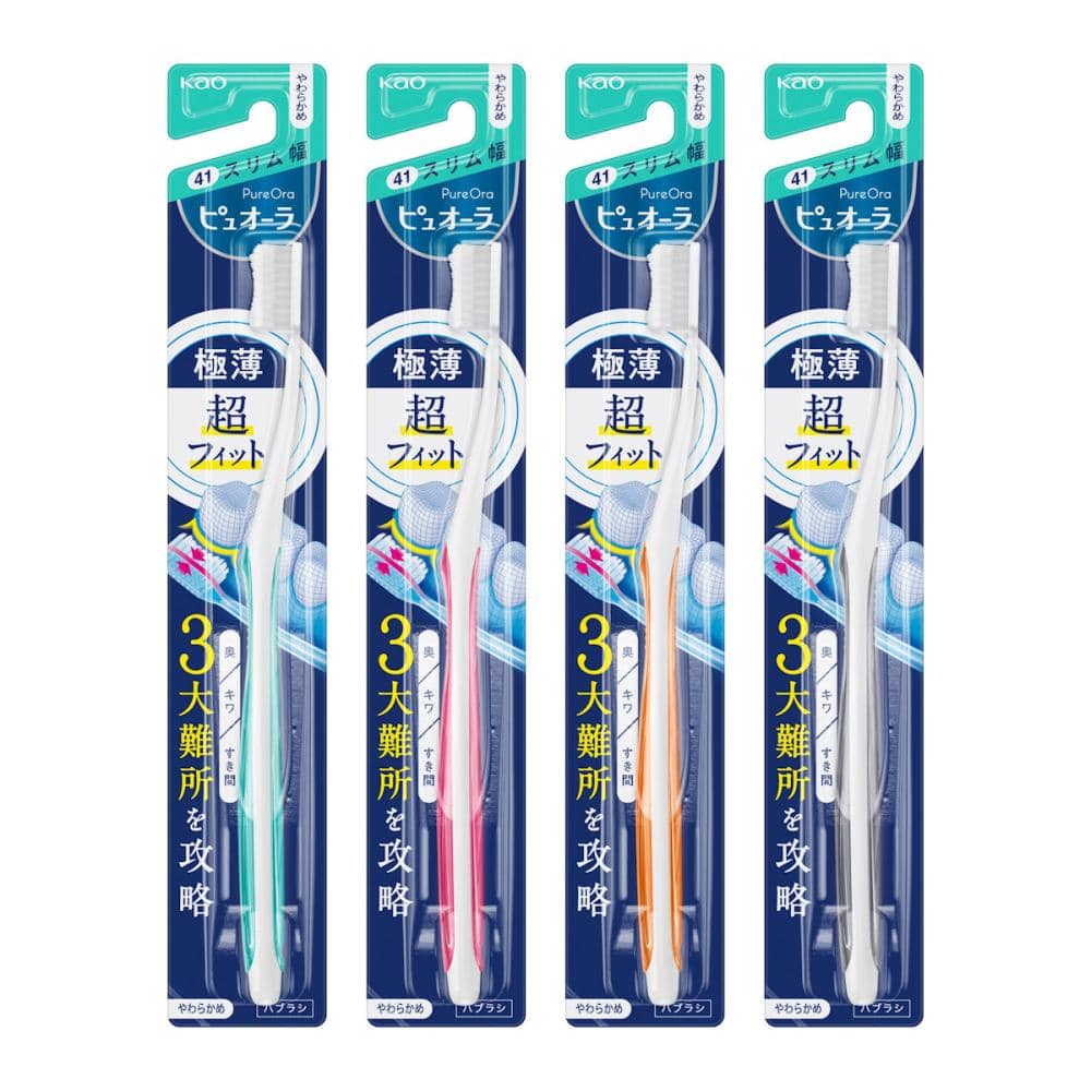 花王　ピュオーラ　歯ブラシ　コンパクトスリム　やわらかめ