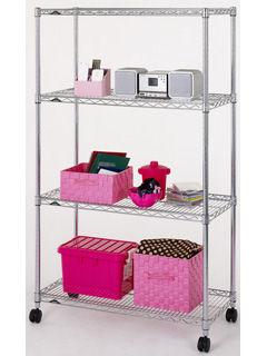 ルミナス　ホームラック　４段　ポール径２５ｍｍ　幅９０ｃｍ　高さ１５６ｃｍ　ＮＬＨ９０１５－４