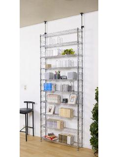 ルミナス　フィール突っ張りテンションラック　１０段　９０ｃｍ幅　ＭＤ９０－１０Ｔ