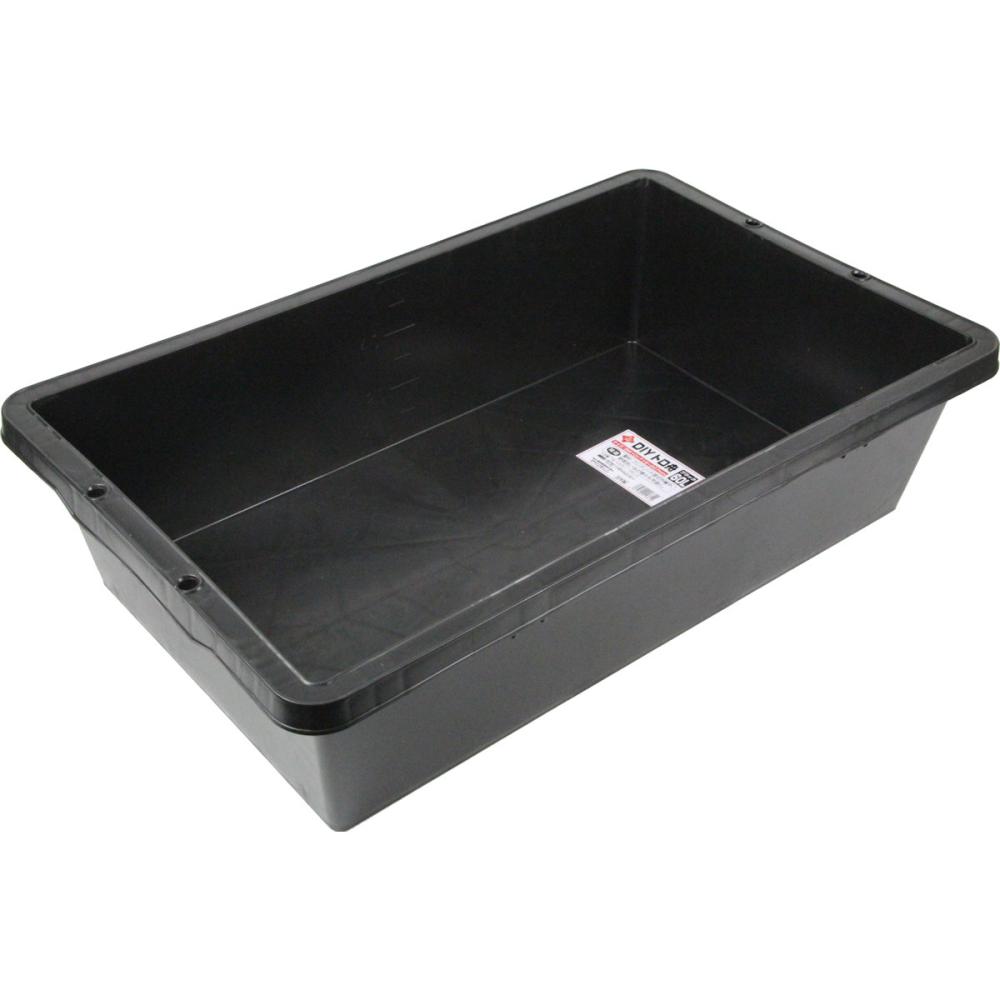 藤原産業　赤長　ＤＩＹトロ舟　ブラック　６０Ｌ