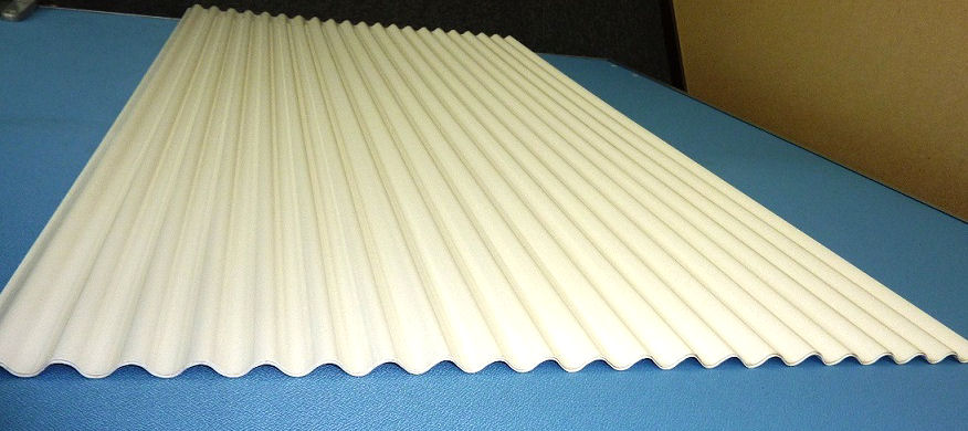 タキロン　塩ビ畜産波板　０．８ｍｍ　骨白　８尺　九州のみ