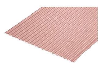 ポリカ波板　９尺　ヒートカット　ブロンズ