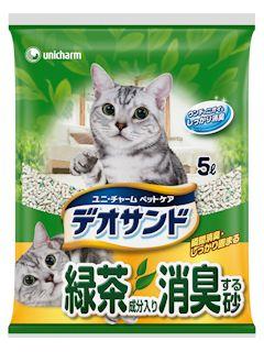 デオサンド　緑茶成分入り　消臭する砂５Ｌ