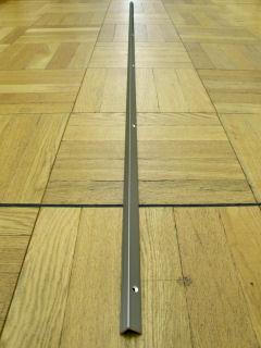 光モール　フロアー材用のＲアングル　ステンカラー（穴付）　２０００ＭＭ　ＮＯ．１４９１