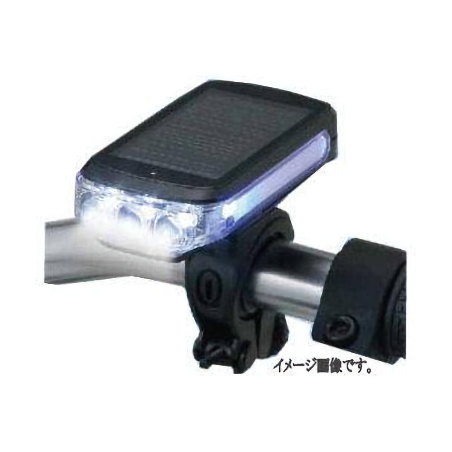 你的品牌名セレクト　ハイブリッド３灯ＬＥＤサイクルライト　ブラック