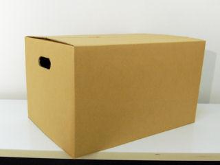 段ボール　ＮＯ．２２　取手付　幅５００×奥行３５０×高さ３００ｍｍ