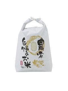 新袋米袋　５ｋｇ　舟底　（白・窓付き）