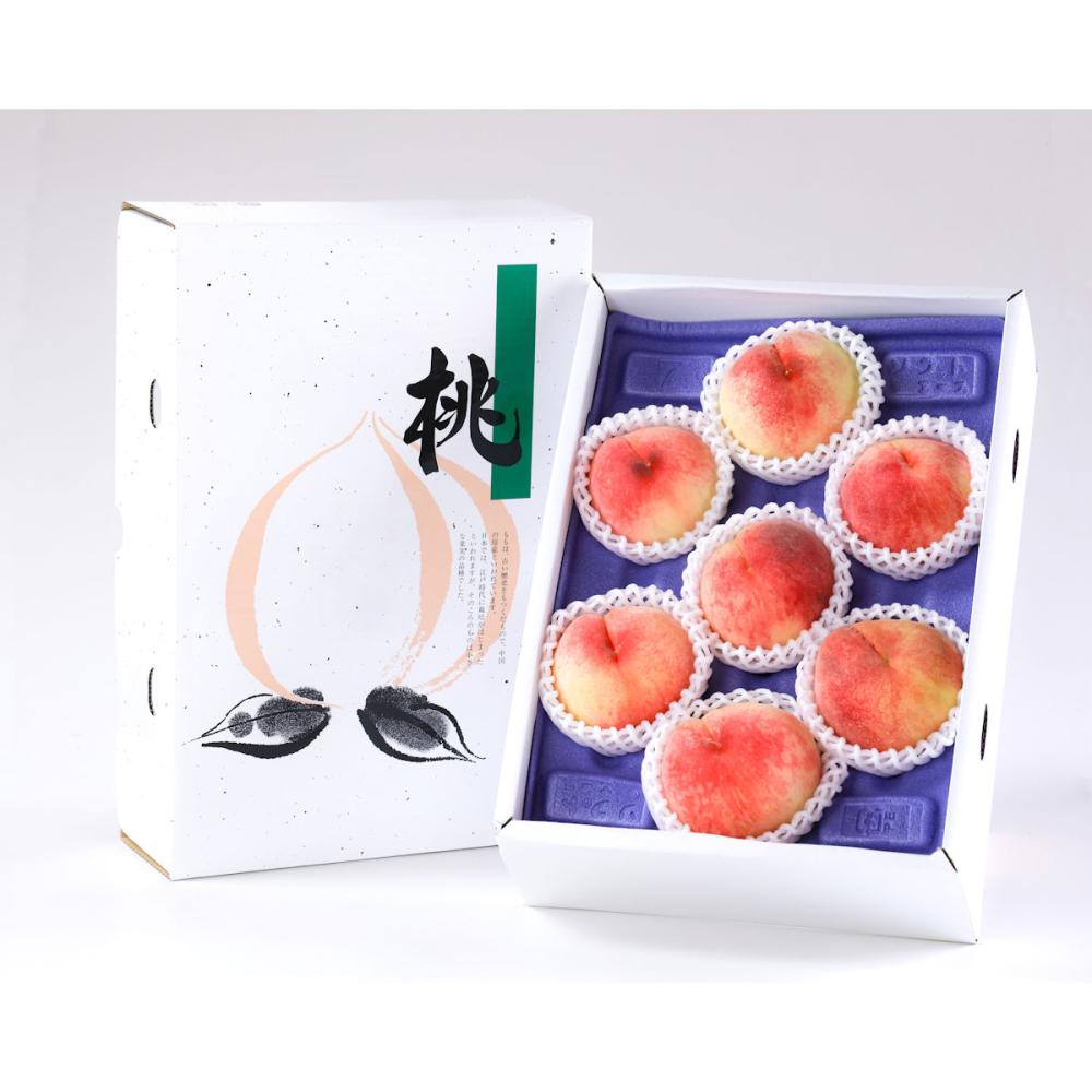 【注文期限：7月23日】和歌山県産　清水白桃　贈答用　２Ｌサイズ　約１．４ｋｇ（６玉入）