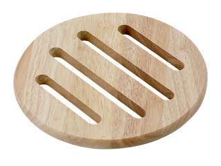 木製鍋敷き　丸型　径１７ｃｍ　０９２７１