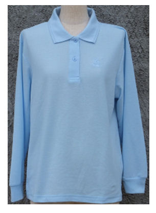 婦人鹿の子ポロシャツパープル　１１００　Ｍ