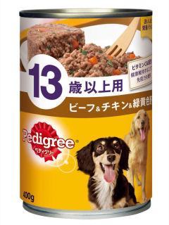マース　ペディグリー　１３歳以上用　ビーフ＆チキン＆緑黄色野菜　４００ｇ