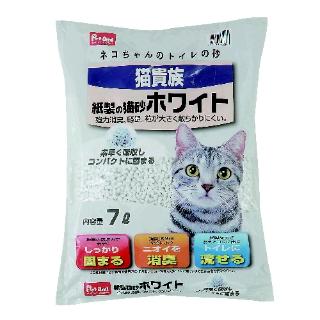 Ｐｅｔａｍｉ　猫貴族　紙製の猫砂　ホワイト　７Ｌ