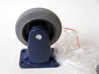 静音台車　２００ｋｇ用　固定キャスター　ブラック