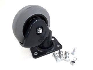 静音台車　２００ｋｇ用　自在キャスター　ブラック