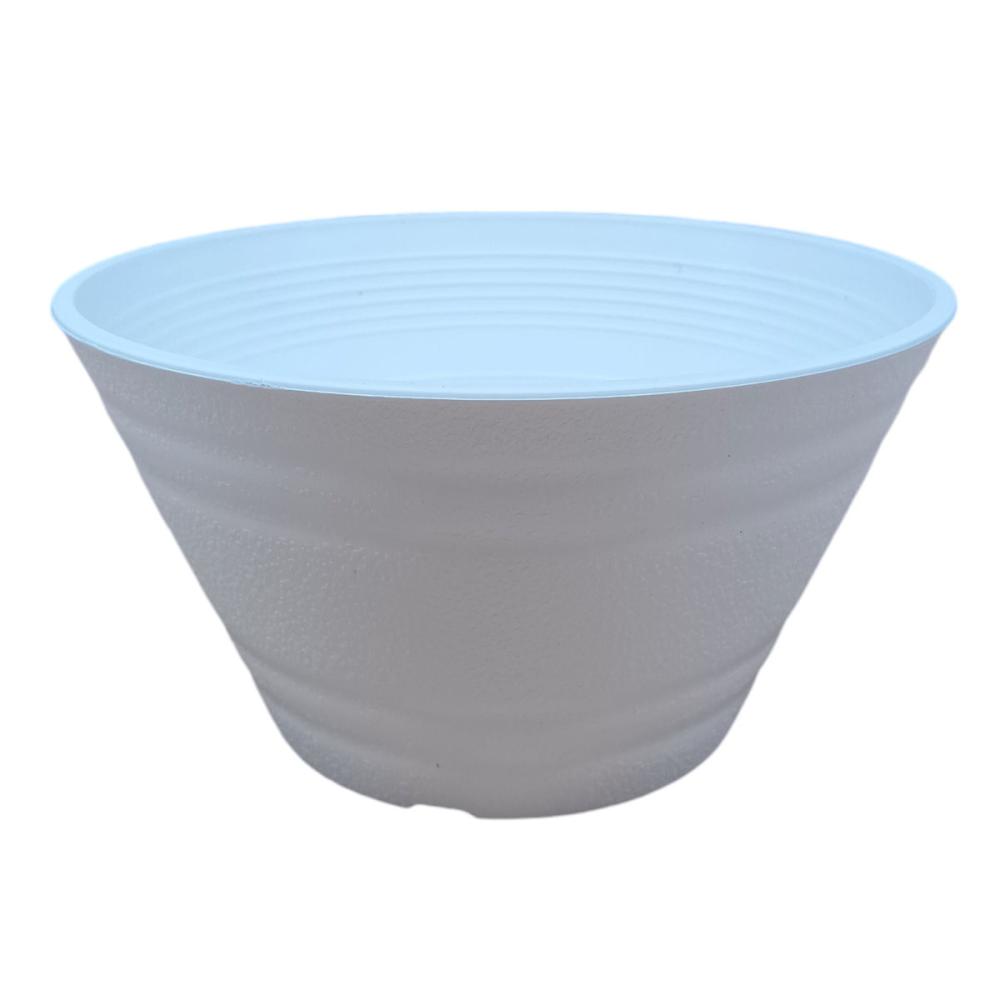 明和　セラアート平鉢　１５号　白