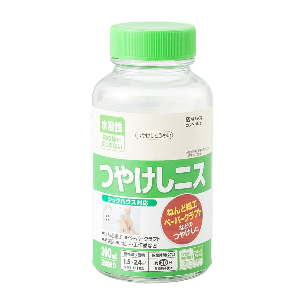 水溶性つやけしニスＡ　つやけしとうめい　３００ｍＬ