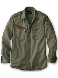 自重堂　Ｊａｗｉｎ（ジャウィン）　ラチネクロスシャツ　アーミーグリーン　ＥＬ　５１７０４