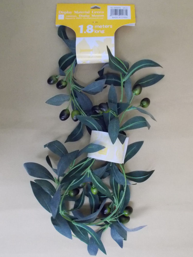 造花　オリーブガーランド　ＧＬ－４９０６Ｐ