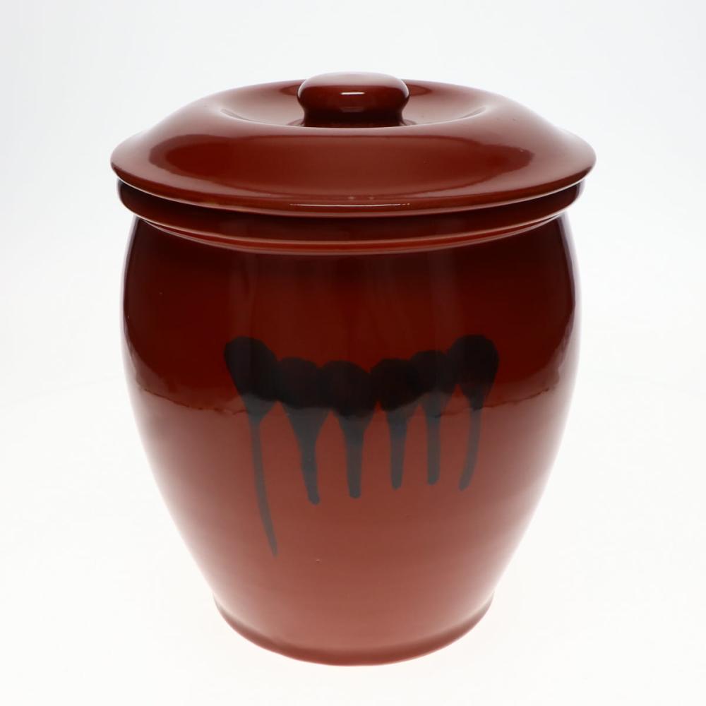 蓋付き丸かめ　５号　９Ｌ　直径２８ｘ高さ２９ｃｍ