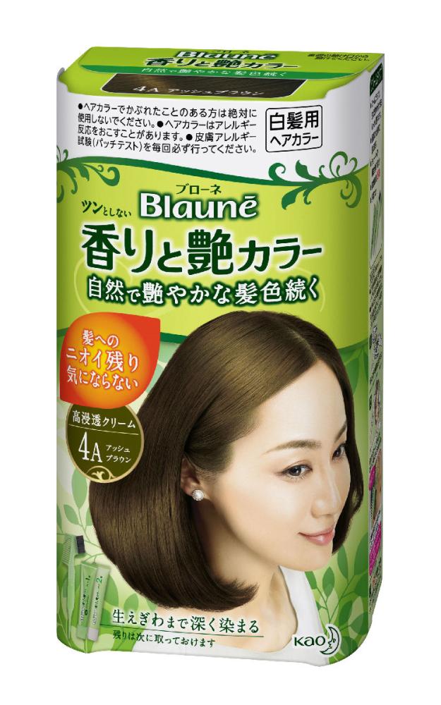 花王　ブローネ　香りと艶カラークリーム　４Ａアッシュブラウン