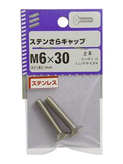 ステン皿キャップ　６×３０