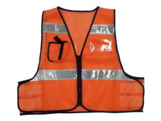 防犯パトロールベスト　オレンジ　フリーサイズ　５９１８５０６