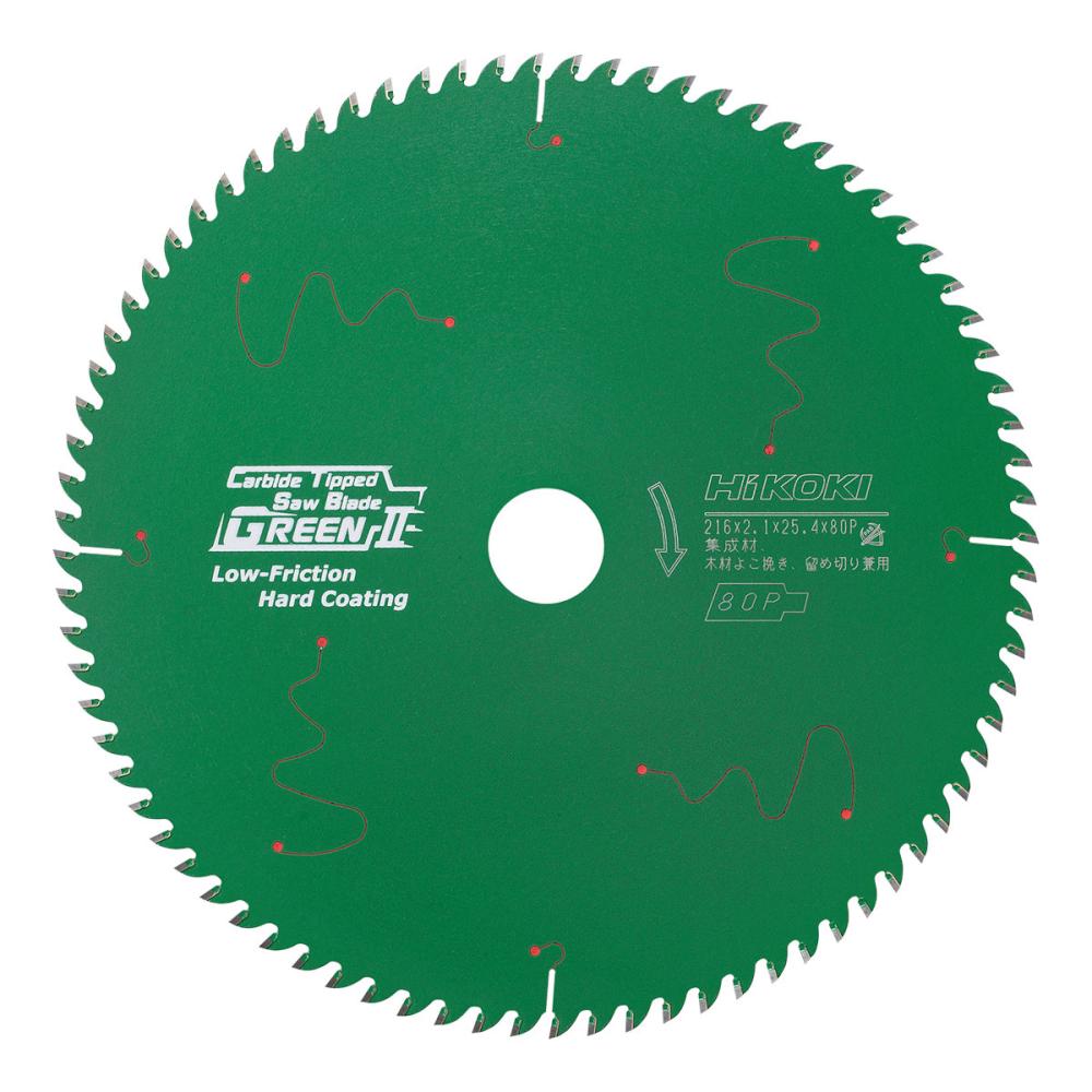 ＨｉＫＯＫＩ（ハイコーキ）　スーパーチップソーグリーン２　２１６ｍｍ×２５．４　００３３－３２９７