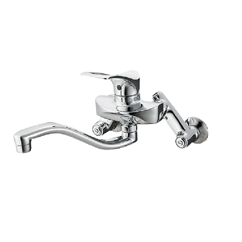 ＳＡＮＥＩ（サンエイ）シングルレバー混合栓　上向きパイプ付　寒冷地用　Ｋ１７１２ＡＫ－３Ｕ－１３