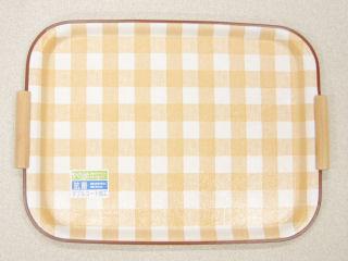 取っ手付き抗菌ノンスリップトレー　４５ｃｍ　ベージュ