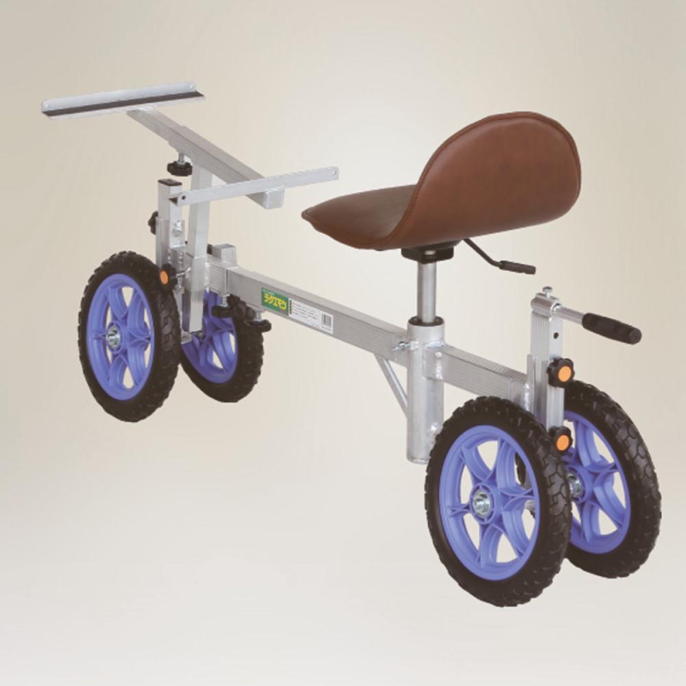 ハラックス　アルミいちご収穫高設台車　ラクエモン　ノーパンクタイヤ仕様　ＲＳ－７５７Ｈ