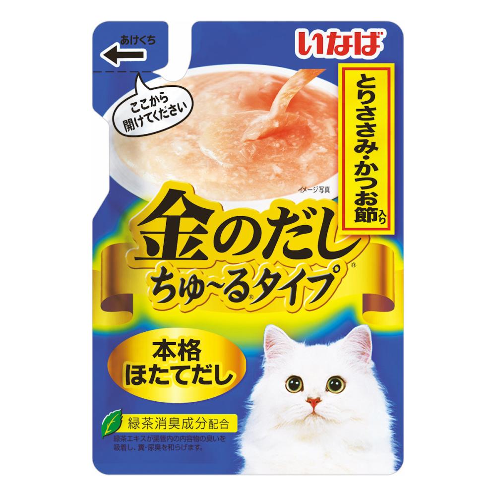 いなば　金のだし　ちゅーるタイプ　とりささみ　かつお節入り　１４０ｇ