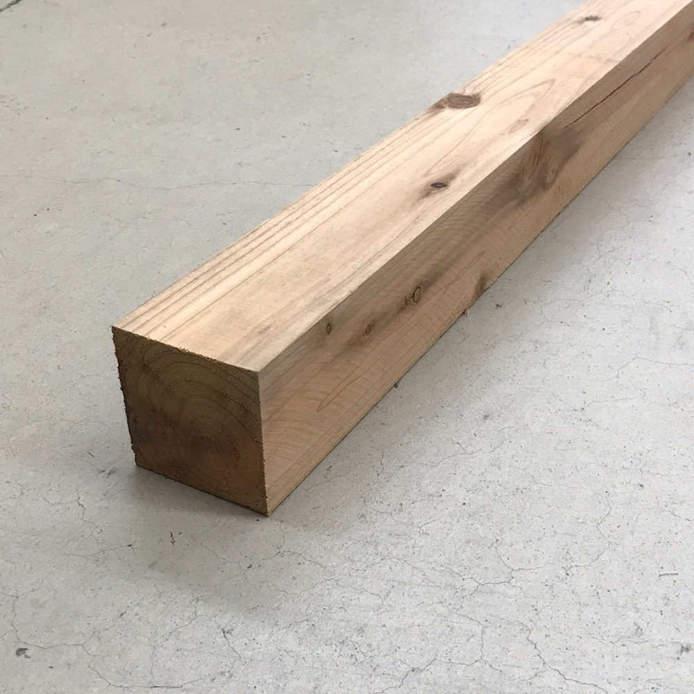 杉グリーン材　正角　約７５×７５×３０００ｍｍ