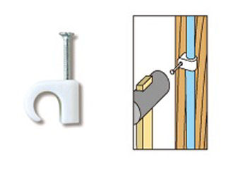 ＬＡＮケーブル用ステップル　１０個入　ＨＬＡ－Ｃ－ＳＰＬ４Ｐ