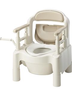 安寿　ポータブルトイレ　ＦＸ－ＣＰ　補助なし　ベージュ