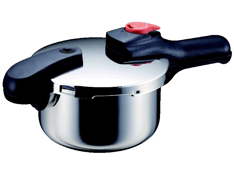 ステンレス切替式圧力鍋　１８ｃｍ　３．５Ｌ　５合炊