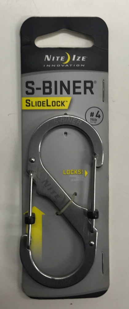 ＮｉｔｅＩｚｅ　ナイトアイズ　エスビナースライドロック　ステンレスシルバー　＃４