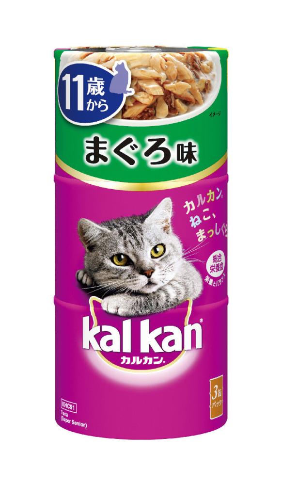 マース　カルカン　ハンディ缶　１１歳から　まぐろ　１６０ｇ×３缶パック