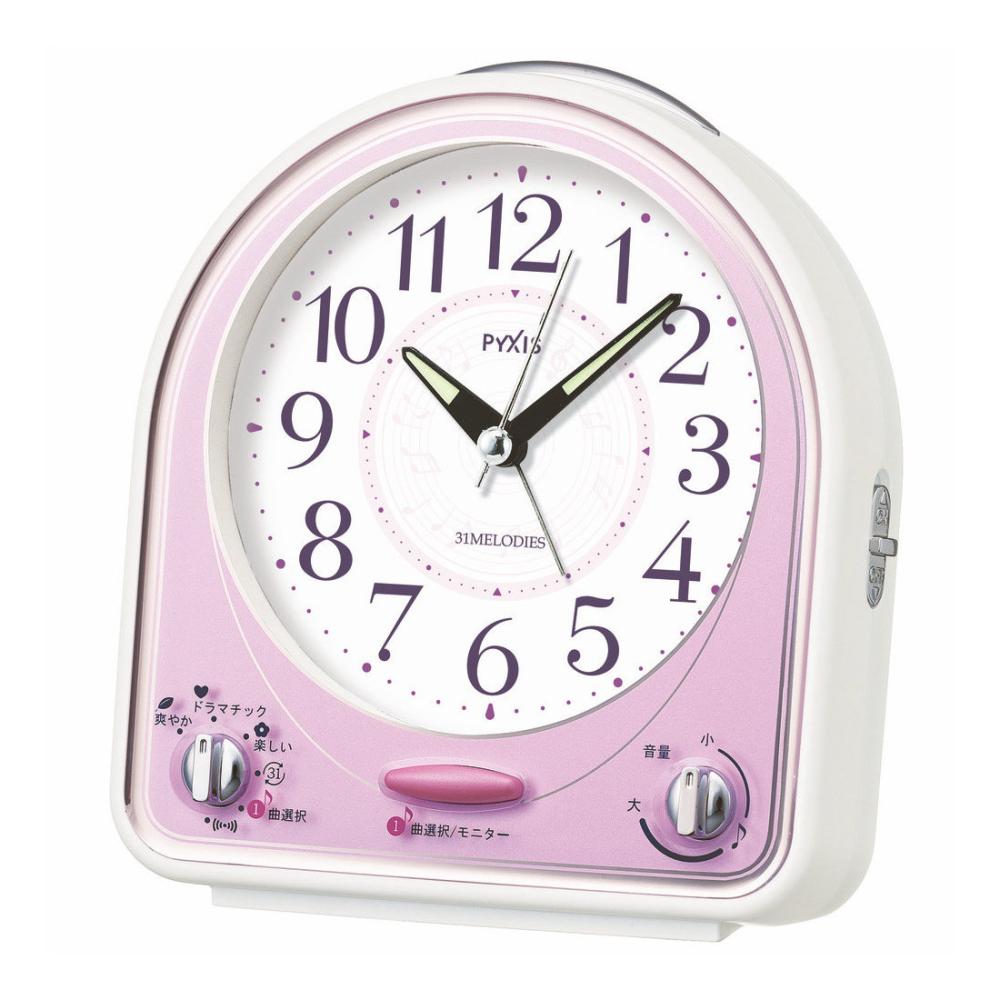 セイコー　目覚まし時計　ピクシス　ピンク　ＮＲ４３５Ｐ