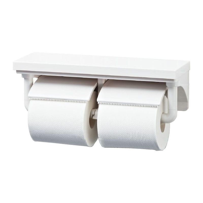 ＬＩＸＩＬ　ＩＮＡＸ　棚付２連紙巻器　ホワイト　ＣＦ－ＡＡ６４／ＷＡ