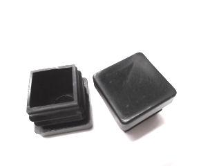 角パイプ用キャップ　４０×２０　黒　２個入