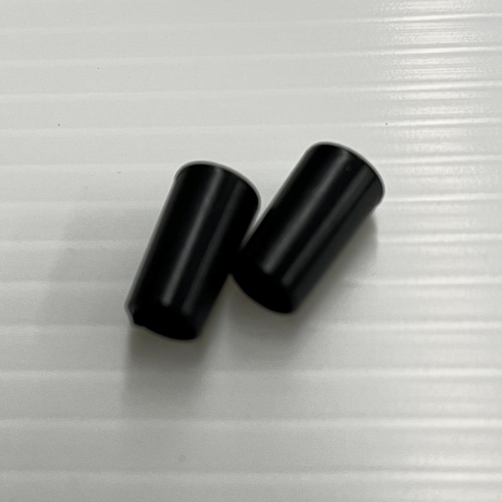 丸パイプ用キャップ　６ｍｍ　黒　２個入