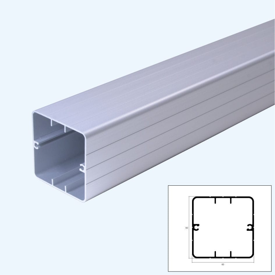 テラス材　６０×６０×３０００　シルバー
