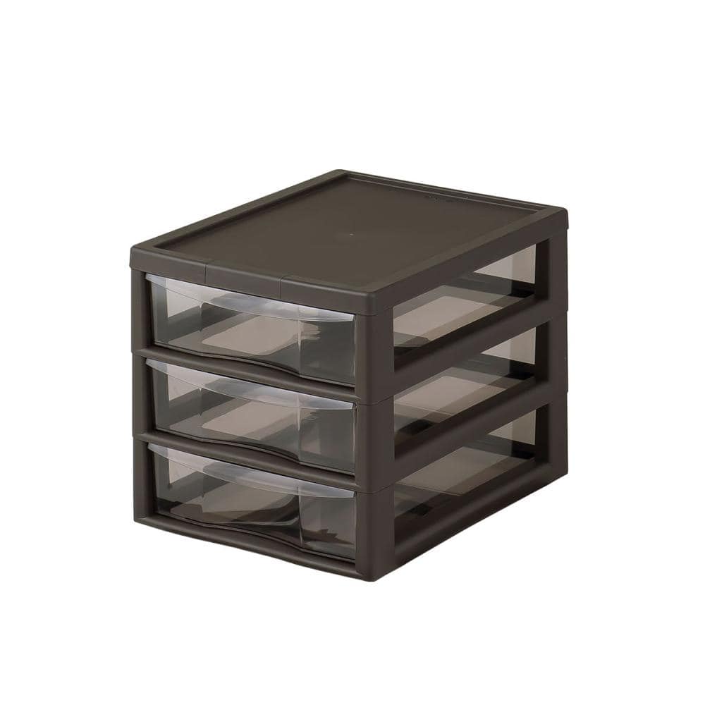 アプロス　レターケース　Ｂ４深３段　ダークブラウン