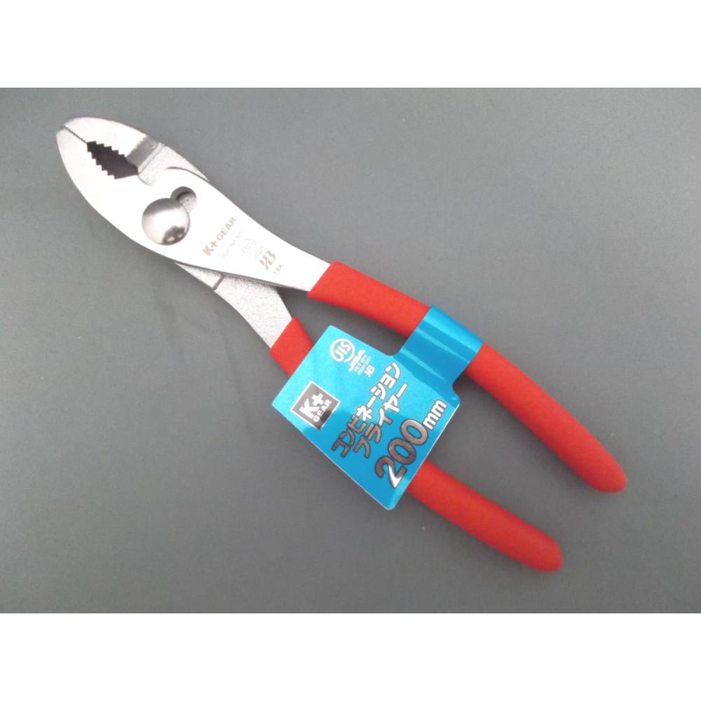 Ｋ＋　ＪＩＳコンビネーションプライヤー　２００ｍｍ
