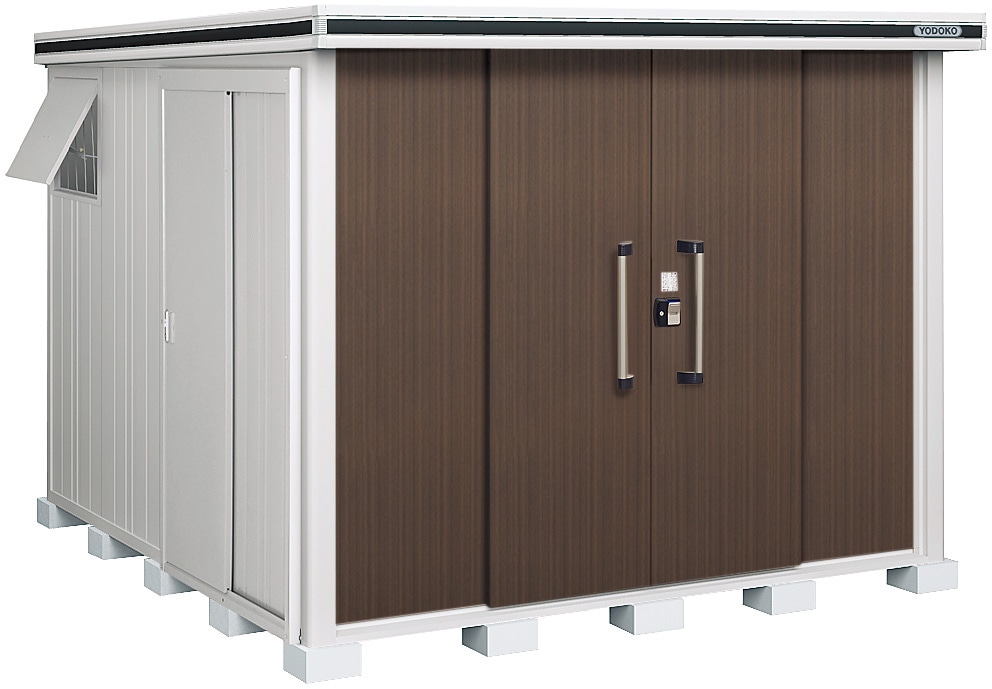 ヨド物置　エルモ　一般型　間口２５６×奥行２９１×高さ２１２ｃｍ　ダークウッド　ＬＭＤ－２５２９ＤＷ