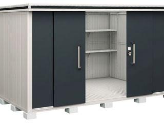 ヨド物置　エルモ　一般型　間口３６２×奥行２５６×高さ２１２ｃｍ　ダークウッド　ＬＭＤ－３６２５ＤＷ