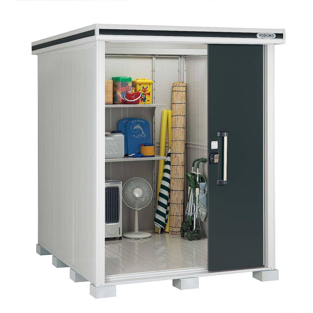 ヨド物置　エルモ　積雪型　間口１８６×奥行２２１×高さ２３６ｃｍ　スミ　ＬＭＤＳ－１８２２ＨＳＭ