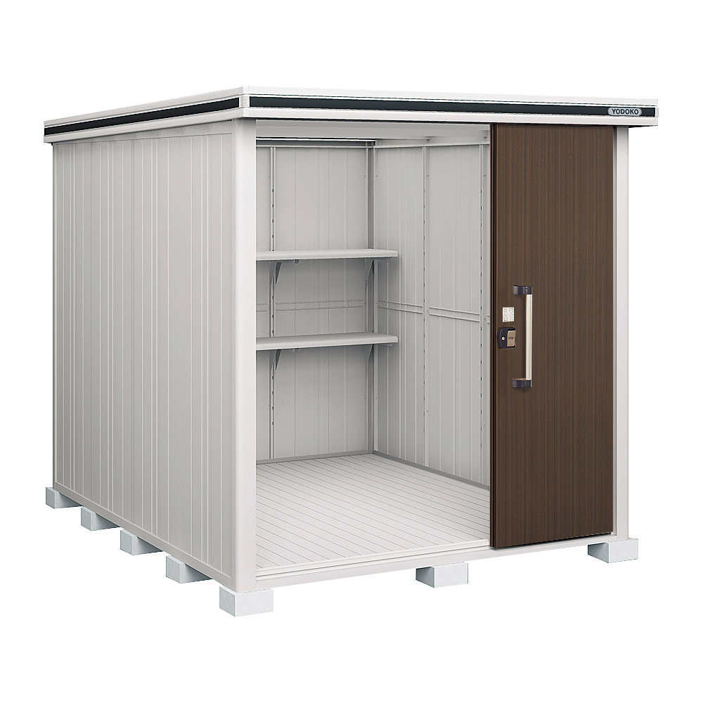 ヨド物置　エルモ　積雪型　間口２２１×奥行２９１×高さ２３６ｃｍ　カシミヤベージュ　ＬＭＤＳ－２２２９ＨＣＢ