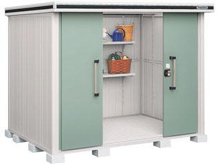 ヨド物置　エルモ　積雪型　間口２５６×奥行１８６×高さ２１２ｃｍ　スミ　ＬＭＤＳ－２５１８ＳＭ