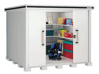 ヨド物置　エルモ　積雪型　間口２５６×奥行２５６×高さ２１２ｃｍ　ダークウッド　ＬＭＤＳ－２５２５ＤＷ